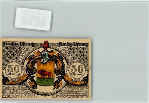 07907 O6550 Schleiz Lithographie Notgeld, Böttger beim Versuch