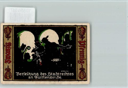 Fürstenwalde Notgeld, Verleihung des Stadtrechtes