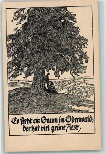 1919 Deutsche Volkslieder "Es steht ein Baum im Odenwald"