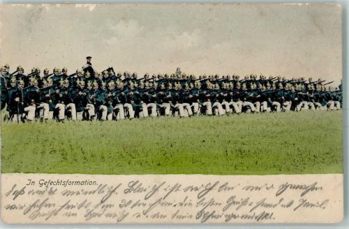 1907 In Gefechtsformation AK