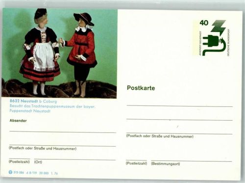 Neustadt Ganzsache Trachtenpuppenmuseum