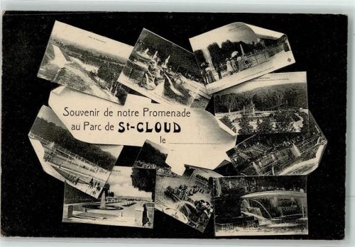 Saint-Cloud 1913 Parc Wasserspiel