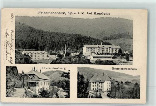 79429 W7841 Friedrichsheim 1915 - Heilstätte mit Oberarztwohnung Beamtenwohnhaus