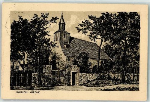 Dahlem 1914 Kirche Zeichnung