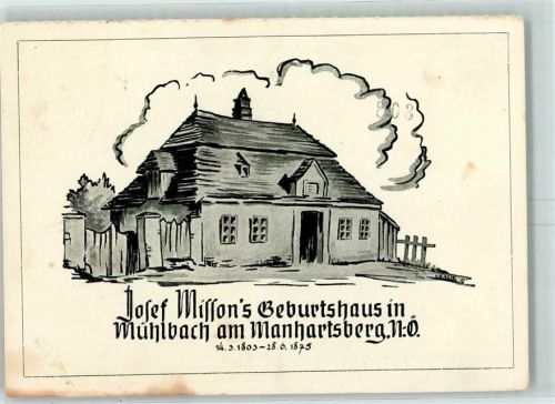 Mühlbach Josef Missons Geburtshaus sign