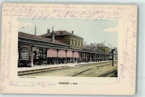 Tergnier 1914 Bahnhof