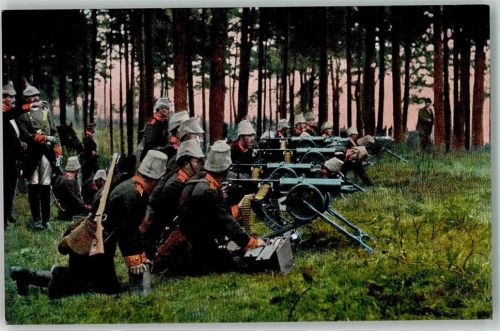 Militär Österreich Maschinengewehr in Stellung AK