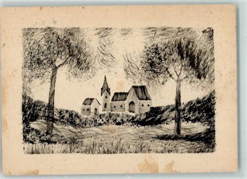 handgemalt Dorf