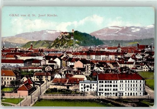 8010 Graz 06.Bez.:Jakomini 1911 - von der St. Josef Kirche