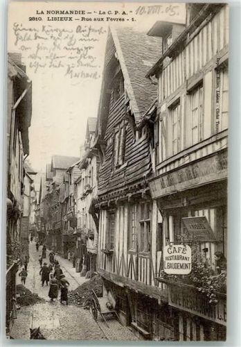 Lisieux 1905 Rue aux Fevres Cafe L Bedemont