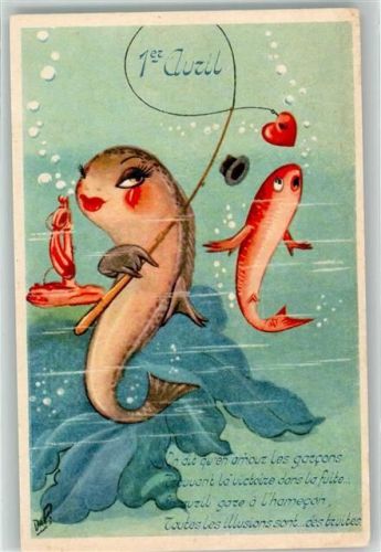 Fisch vermenschlicht J.G. Paris 961/6