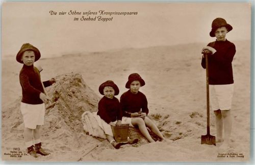 Zoppot die 4 Söhne unseres Kronprinzenpaares