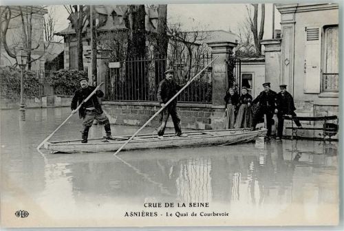 Asnieres Hochwasser