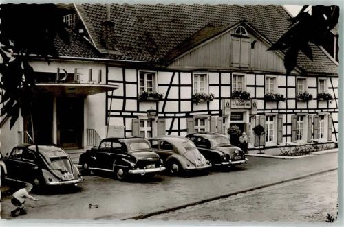 Ennepetal VW Käfer Auto Oldtimer Hotel Deutsches Haus Foto AK