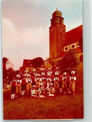 67305 W6719 Ramsen , Pfalz FOTO KEINE AK Tracht Kirche Ort handschriftlich
