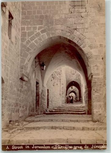 Jerusalem Straße um 1890 Foto keine AK