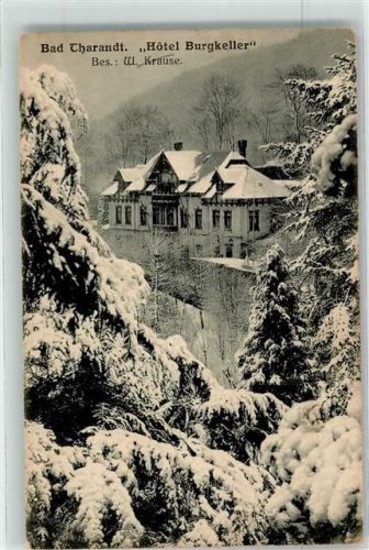 Tharandt Hotel Burgkeller im Schnee