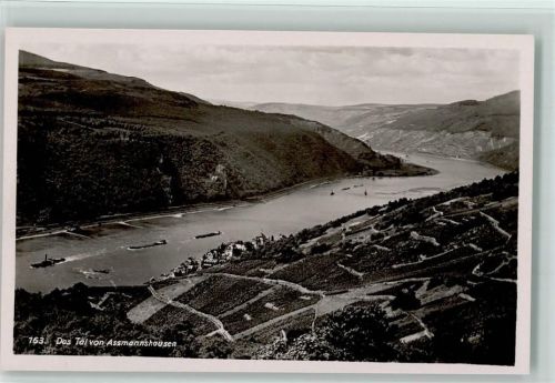 Assmannshausen Tal Assmannshausen Rhein Binnenschiffe