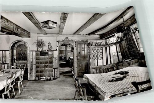 Strümpfelbach Gasthaus und Metzgerei zum Gretle Foto AK Scan verzogen