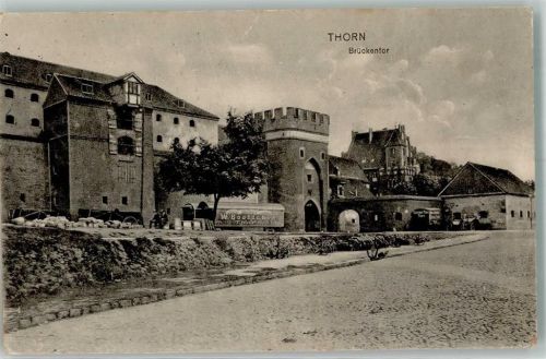 Thorn Torun 1915 - Brückentor Burg Feldpost WK I