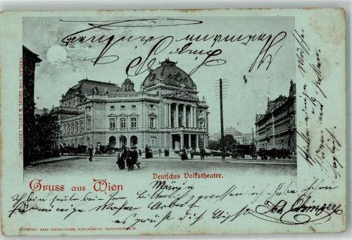 Wien 1899 Deutsches Volkstheater