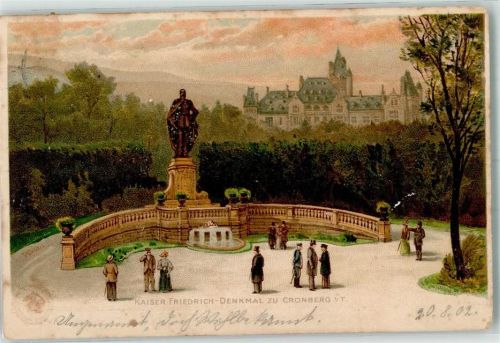 Kronberg 1902 Denkmal Kaiser Friedrich
