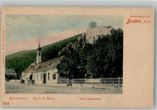Weikersdorf Kirche St. Helena Burg Rauhenstein Helenenstrasse