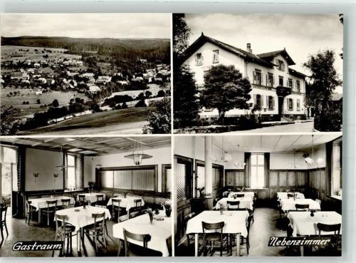Ühlingen Gasthaus Pension zum Posthorn Gastraum Nebenzimmer