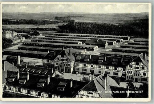 Grafenwöhr 1937 Truppenlager Kaserne Stallbaracken