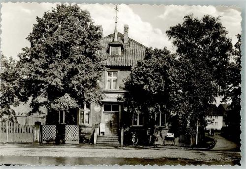 38704 W3384 Liebenburg - Gasthaus Deutsches Haus Emailleschild Underberg Fahrrad