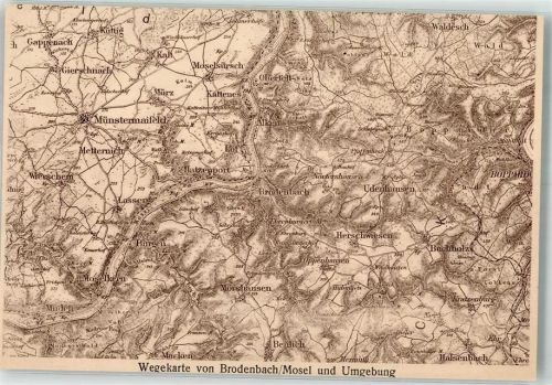 Brodenbach Wegekarte