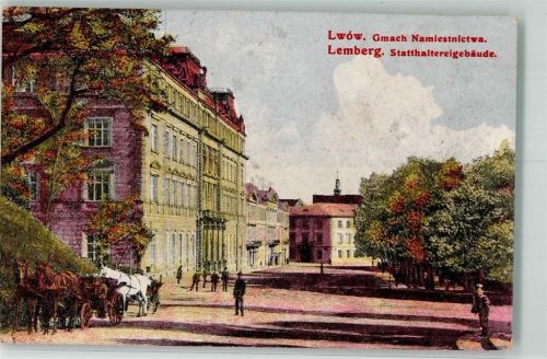 Lemberg 1917 Statthaltereigebäude K.u.K.Zensurstelle