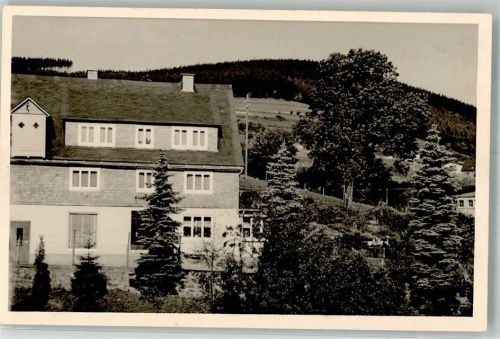 82239 W8031 Biburg Foto AK Haus Sauve-Wiedenkes Bergstrasse 3 Ort handschriftlich