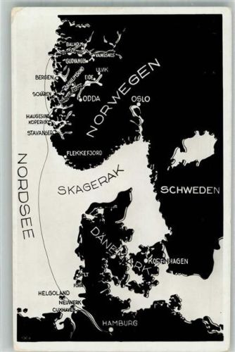 Oslo Landkarte Norwegen Schweden Dänemark