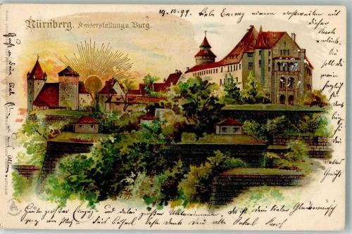 Nürnberg Sonnenschein Serie VII Kaiserstallung und Burg