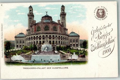 Parin 1900 4te Serie Weltausstellung 1900 Trocadero Palast