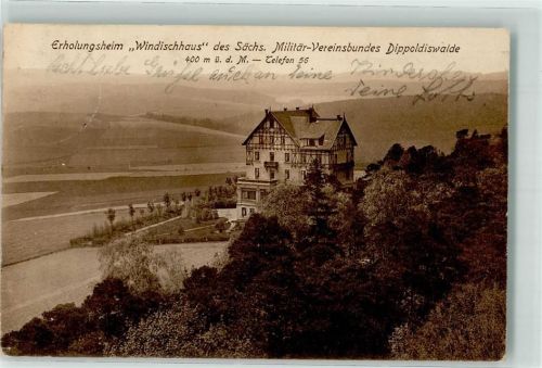 Dippoldiswalde Pension Erholungsheim Windischhaus des Sächs. -Militärverbunden