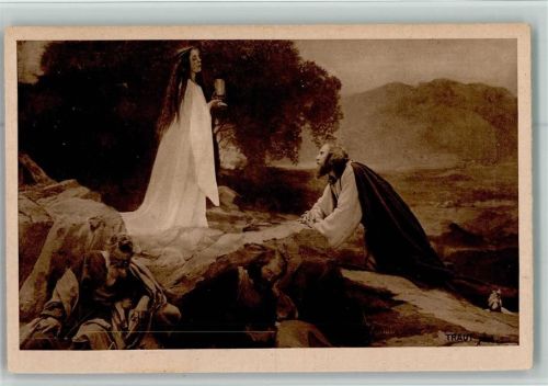 Oberammergau 1922 Offizielle Postkarte der Passionsspiele No. 56 Jesus am Ölberg