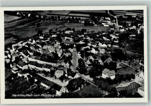 Marktleuthen 1944 Fliegeraufnahme des Ortes