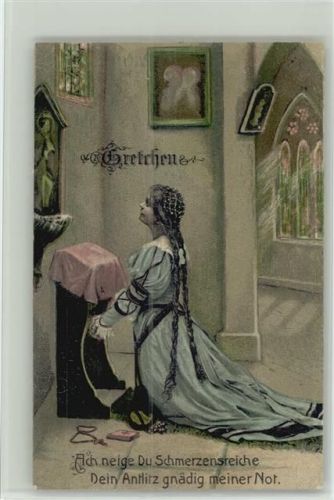 in der Kirche zum Gebet - 1909 Serie 124 - AK