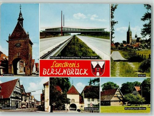 Bersenbrück Fürstenau Autobahn Brückenrasthaus Dammer Berge Ankum Quakenbrück Bersenbrück Wulften Hof Berner Mehrfachaufnahme