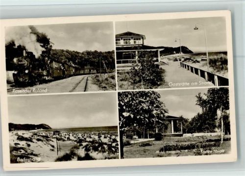 Baabe Rasender Roland Gaststätte am Strand Badestrand Konzertplatz 4-Bildaufnahme