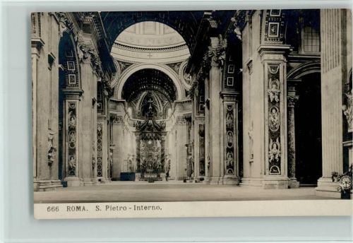 Rom - S. Pietro Interno Foto AK