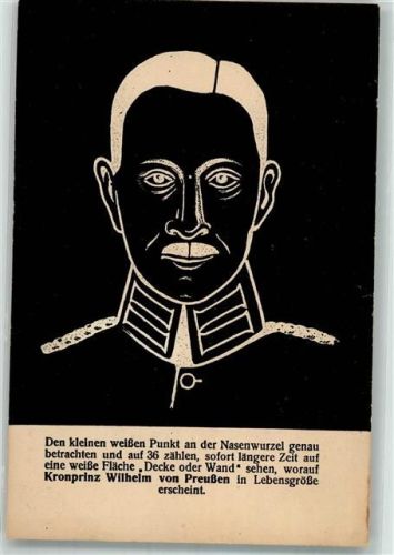 Kuriosa Kronprinz Wilhelm Vexierbild