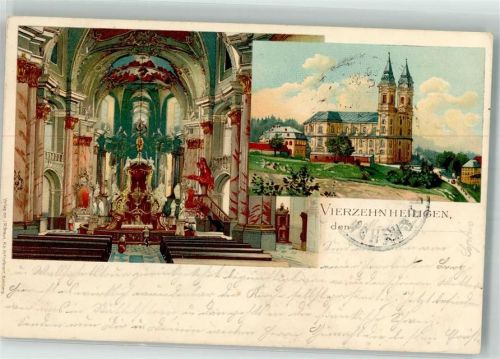 Staffelstein 1901 Kirche Vierzehnheiligen