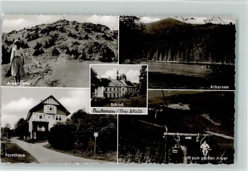 Buchenau Arbergipfel Arbersee Schloß Forsthaus lift zum großen Arber Mehrfachaufnahme