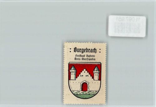 Burgebrach Vignette Wappen Kaffee Hag ca 1920-1940