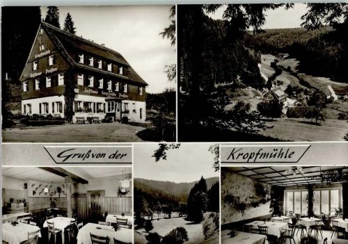 Seewald Gasthof Kropfmühle Innenaufnahmen Gastraum Ortsansichten Mehrfachaufnahme