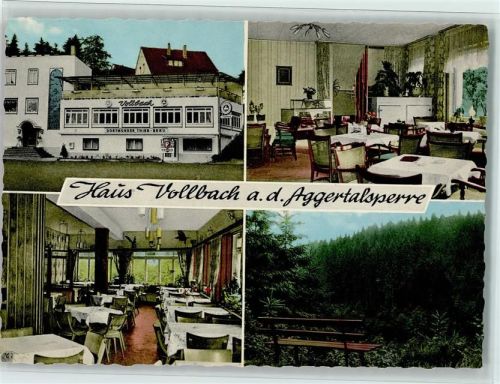 Aggertalsperre Haus Vollbach Innenaufnahme Speisesaal