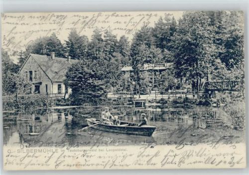 Leopoldstal Waldgaststätte Pension Silbermühle Ruderboot ex Sammlung Busse